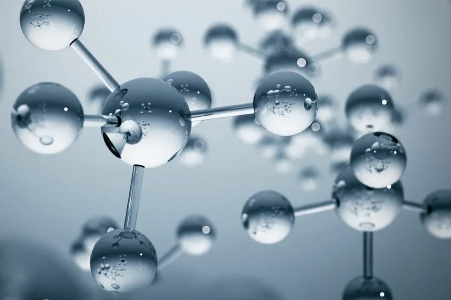 Peptide-Therapy-Doctor A 3D illustration of blue-gray toned water molecules, representing peptide therapy from Kane Lai, MD in Dallas-Fort Worth Metroplex.